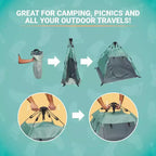 Tente de camping légère et portable en forme de cosse de pois - Minuit : sac de transport, se plie pour faciliter le transport et le rangement, structure métallique