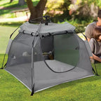 Tente de camping légère et portable en forme de cosse de pois - Minuit : sac de transport, se plie pour faciliter le transport et le rangement, structure métallique