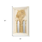30 miroirs décoratifs encadrés en bois blanc et doré