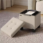 StorageBud Storage Ottoman for Bedroom End of Bed, Velvet Storage Bench, Large Storage Ottoman Bench, Entryway Bench with Storage