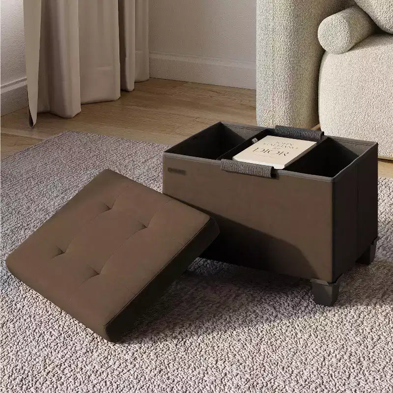 Banc de rangement pour chambre à coucher, bout de lit, banc de rangement en velours, grand banc de rangement, banc d'entrée avec rangement