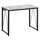 HomeRoots 35 Antiqued White and Black Writing Desk