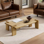 Table basse en bois de frêne massif Table basse en bois
