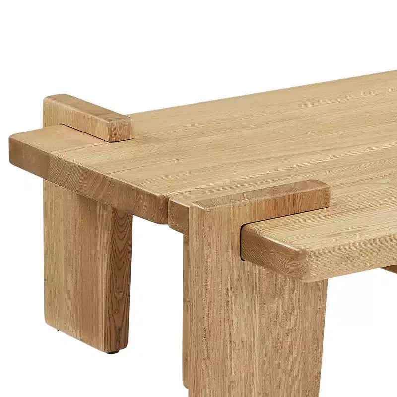 Table basse en bois de frêne massif Table basse en bois