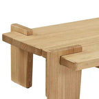 Table basse en bois de frêne massif Table basse en bois