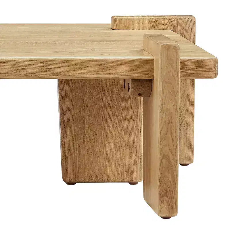 Table basse en bois de frêne massif Table basse en bois