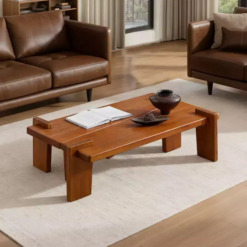 Table basse en bois de frêne massif Table basse en bois
