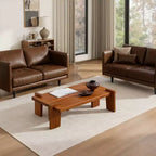 Table basse en bois de frêne massif Table basse en bois