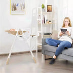 Chaise haute bébé pliable avec hauteur réglable, 5 positions d'inclinaison et double plateau amovible - Facile à nettoyer, chaise haute compacte pour nourrissons et tout-petits