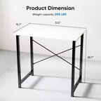 32 petits bureaux informatiques – Table d'écriture de bureau à domicile renforcée en forme de X, style simple et moderne