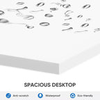 32 petits bureaux informatiques – Table d'écriture de bureau à domicile renforcée en forme de X, style simple et moderne