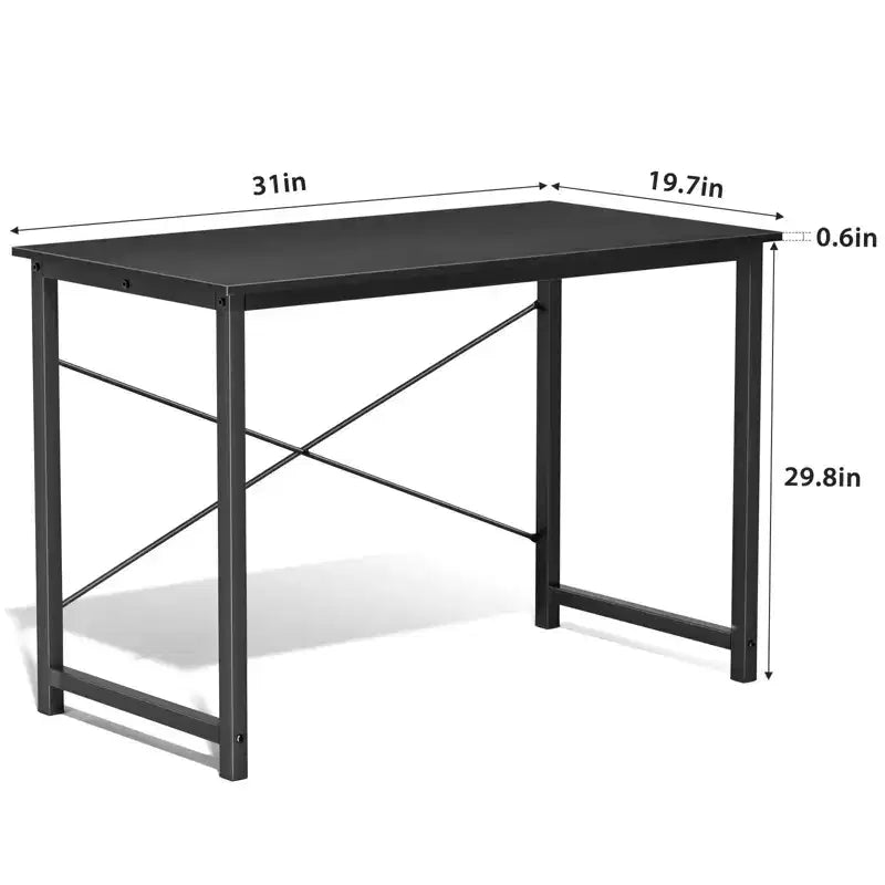 32 petits bureaux informatiques – Table d'écriture de bureau à domicile renforcée en forme de X, style simple et moderne