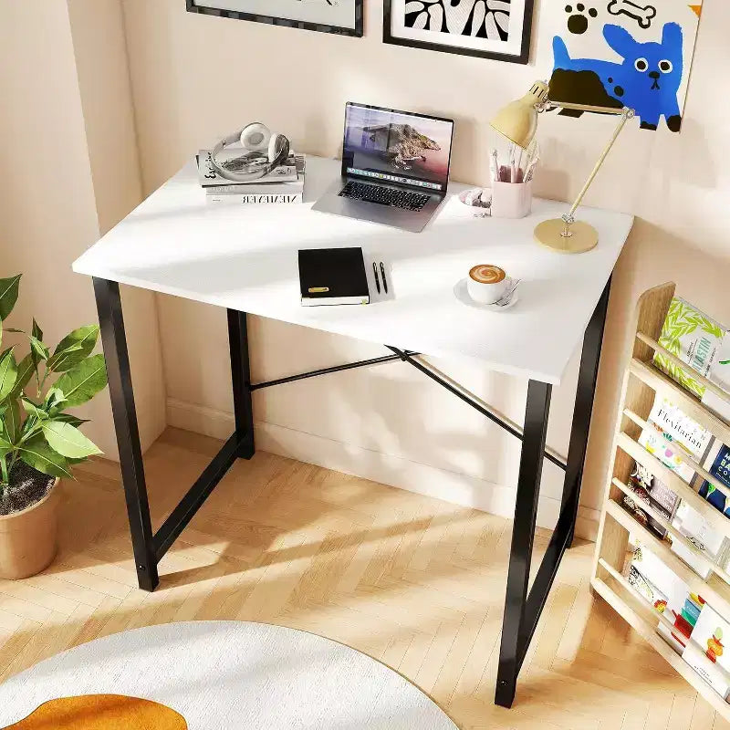32 petits bureaux informatiques – Table d'écriture de bureau à domicile renforcée en forme de X, style simple et moderne