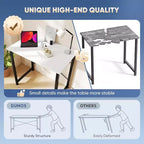 32 petits bureaux informatiques – Table d'écriture de bureau à domicile renforcée en forme de X, style simple et moderne