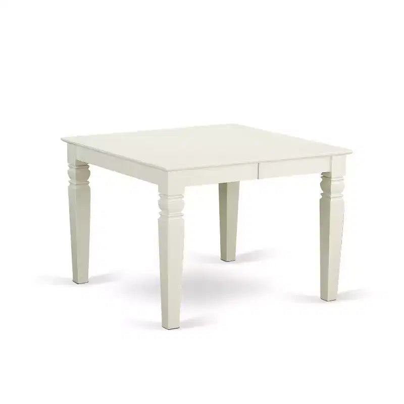 Belmont sept pièces avec une table Weston et six chaises à assise en bois, blanc lin