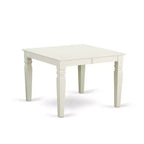 Belmont sept pièces avec une table Weston et six chaises à assise en bois, blanc lin