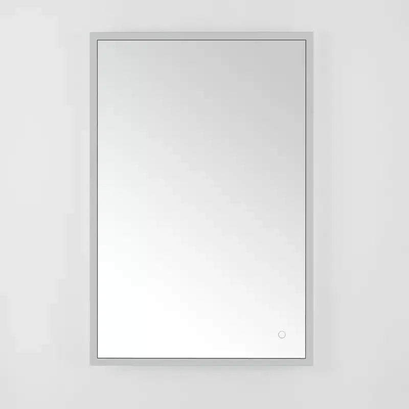 Houston 24 Aluminum LED Rectangle Mirror - LMR1003 - Silver/White - Safavieh