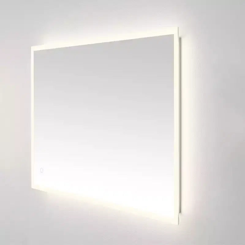 Miroir rectangulaire Houston 24 en aluminium et LED - LMR1003 - Argent/Blanc - Safavieh