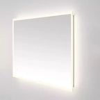 Miroir rectangulaire Houston 24 en aluminium et LED - LMR1003 - Argent/Blanc - Safavieh