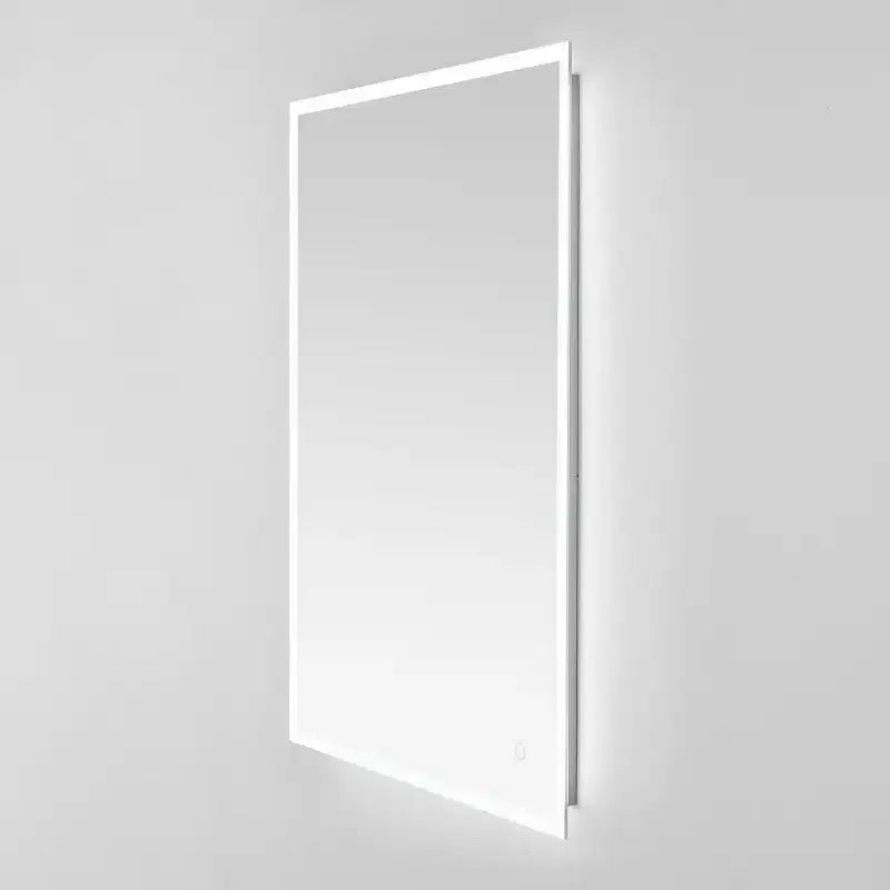 Miroir rectangulaire Houston 24 en aluminium et LED - LMR1003 - Argent/Blanc - Safavieh