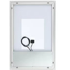 Miroir rectangulaire Houston 24 en aluminium et LED - LMR1003 - Argent/Blanc - Safavieh