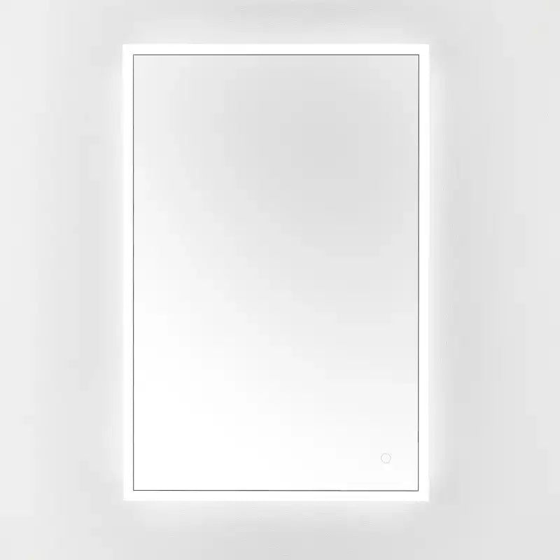 Miroir rectangulaire Houston 24 en aluminium et LED - LMR1003 - Argent/Blanc - Safavieh