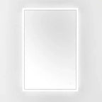 Miroir rectangulaire Houston 24 en aluminium et LED - LMR1003 - Argent/Blanc - Safavieh