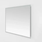 Miroir rectangulaire Houston 24 en aluminium et LED - LMR1003 - Argent/Blanc - Safavieh
