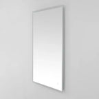 Miroir rectangulaire Houston 24 en aluminium et LED - LMR1003 - Argent/Blanc - Safavieh