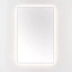 Miroir rectangulaire Houston 24 en aluminium et LED - LMR1003 - Argent/Blanc - Safavieh