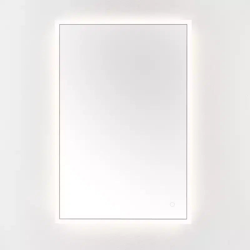 Miroir rectangulaire Houston 24 en aluminium et LED - LMR1003 - Argent/Blanc - Safavieh
