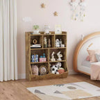 Étagère à Livres à 3 Niveaux et Armoire de Rangement de Jouets pour Enfants, Organisateur Multi-Cases pour Chambre, Salle de Jeux, Salles de Classe