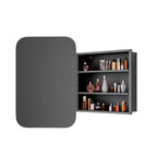 Armoires à pharmacie rectangulaires modernes de salle de bain 24 x 16 po, miroir mural à cadre métallique avec rangement, or