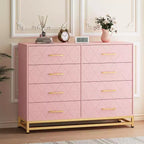 Commode de chambre à 8 tiroirs, Grande tour de rangement, Commode en bois avec 8 tiroirs de rangement pour chambre, Large avec organisateur de tiroirs