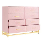 Commode de chambre à 8 tiroirs, Grande tour de rangement, Commode en bois avec 8 tiroirs de rangement pour chambre, Large avec organisateur de tiroirs