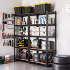 Étagères industrielles à 5 niveaux 30x12x60 pouces, rayonnage de garage robuste avec capacité de 2000 lb