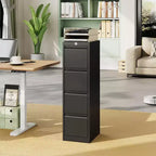 Classeur vertical à 4 tiroirs avec serrure, meuble de rangement en métal pour bureau à domicile, dossiers suspendus A4/lettre/légal