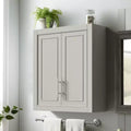 MAYEERTY Bathroom Storage Cabinet Wooden Wall-Mounted Cabinets for Home, Small Space, Gray, 26*22*8in