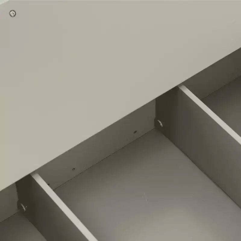 Meuble de rangement de salle de bain mural en bois pour la maison, petits espaces, gris, 26*22*8in