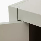 Meuble de rangement de salle de bain mural en bois pour la maison, petits espaces, gris, 26*22*8in