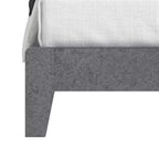 Lit Queen Payne Luxe avec Tête de Lit Béton Gris Frais
