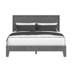 Lit Queen Payne Luxe avec Tête de Lit Béton Gris Frais