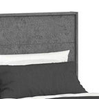 Lit Queen Payne Luxe avec Tête de Lit Béton Gris Frais