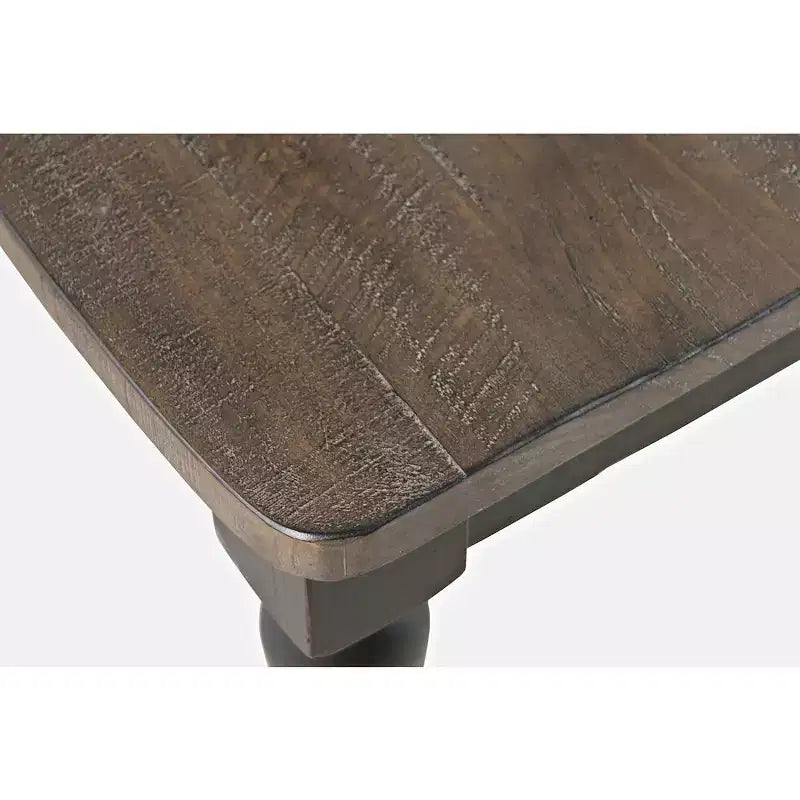 Chaise de salle à manger à lattes de style rustique en pin recyclé du comté de Madison