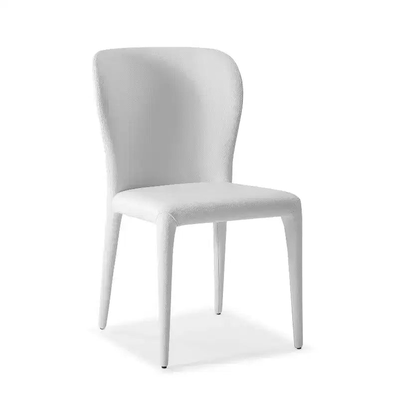 Chaise de salle à manger noire en similicuir de 33 po, idéale comme chaise d'appoint moderne et confortable pour les réunions de famille.