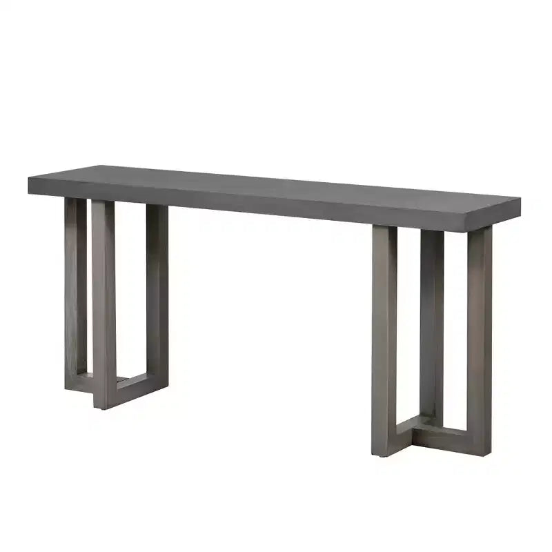Console de 160 cm avec pieds en bois massif, élégante table d'entrée avec plateau épais, table de couloir pour salon, chambre à coucher