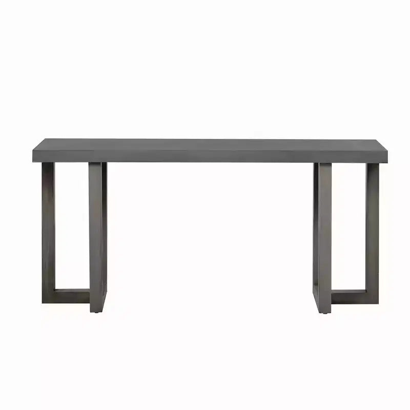 Console de 160 cm avec pieds en bois massif, élégante table d'entrée avec plateau épais, table de couloir pour salon, chambre à coucher