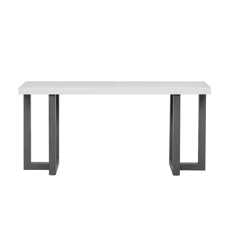 Console de 160 cm avec pieds en bois massif, élégante table d'entrée avec plateau épais, table de couloir pour salon, chambre à coucher