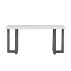 Console de 160 cm avec pieds en bois massif, élégante table d'entrée avec plateau épais, table de couloir pour salon, chambre à coucher