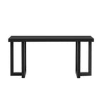 Console de 160 cm avec pieds en bois massif, élégante table d'entrée avec plateau épais, table de couloir pour salon, chambre à coucher